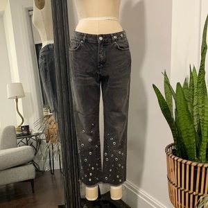 Zara grommet jean